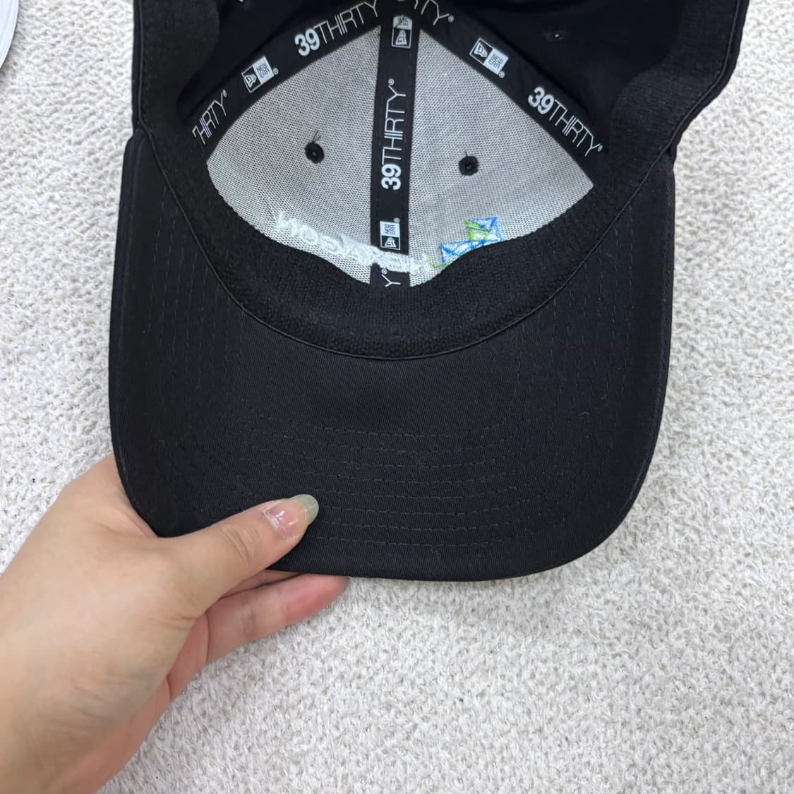 S/M 뉴에라 헥사곤 로고 블랙 볼캡 0527E 상품이미지5