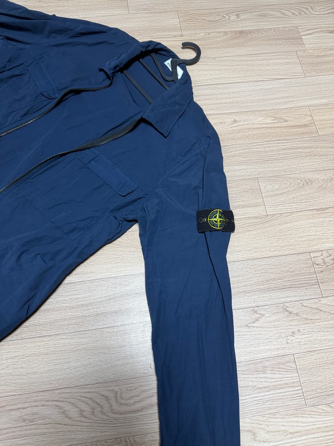 20ss 스톤아일랜드 네이비 나일론 오버셔츠 상품이미지2