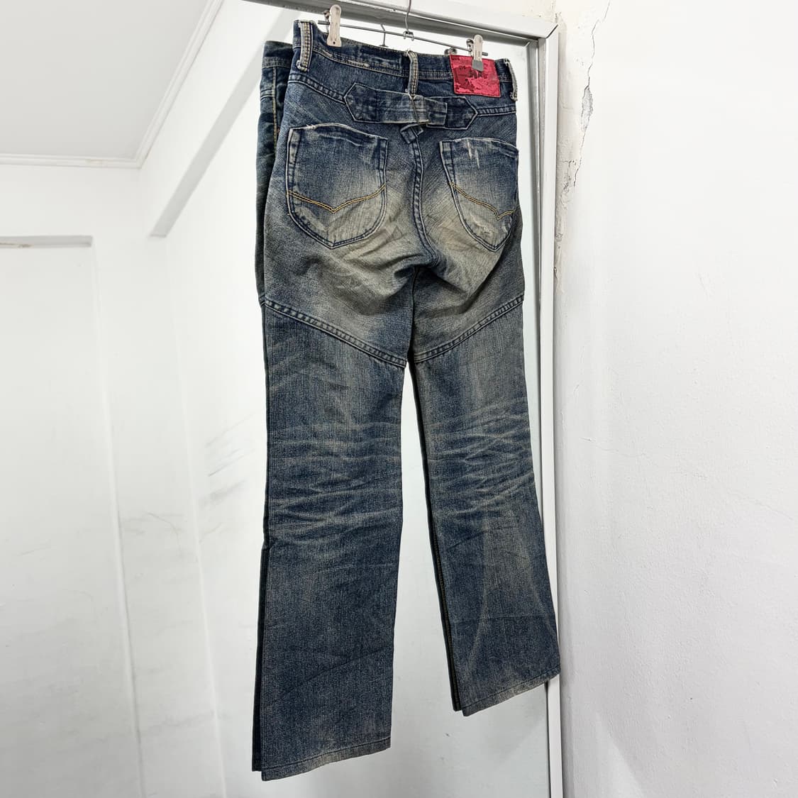 Fuzzy 신치백 데님 팬츠 상품이미지4