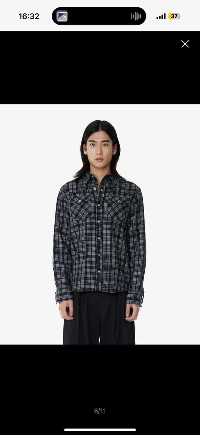 아캄 웨스턴 체크셔츠 상품이미지5