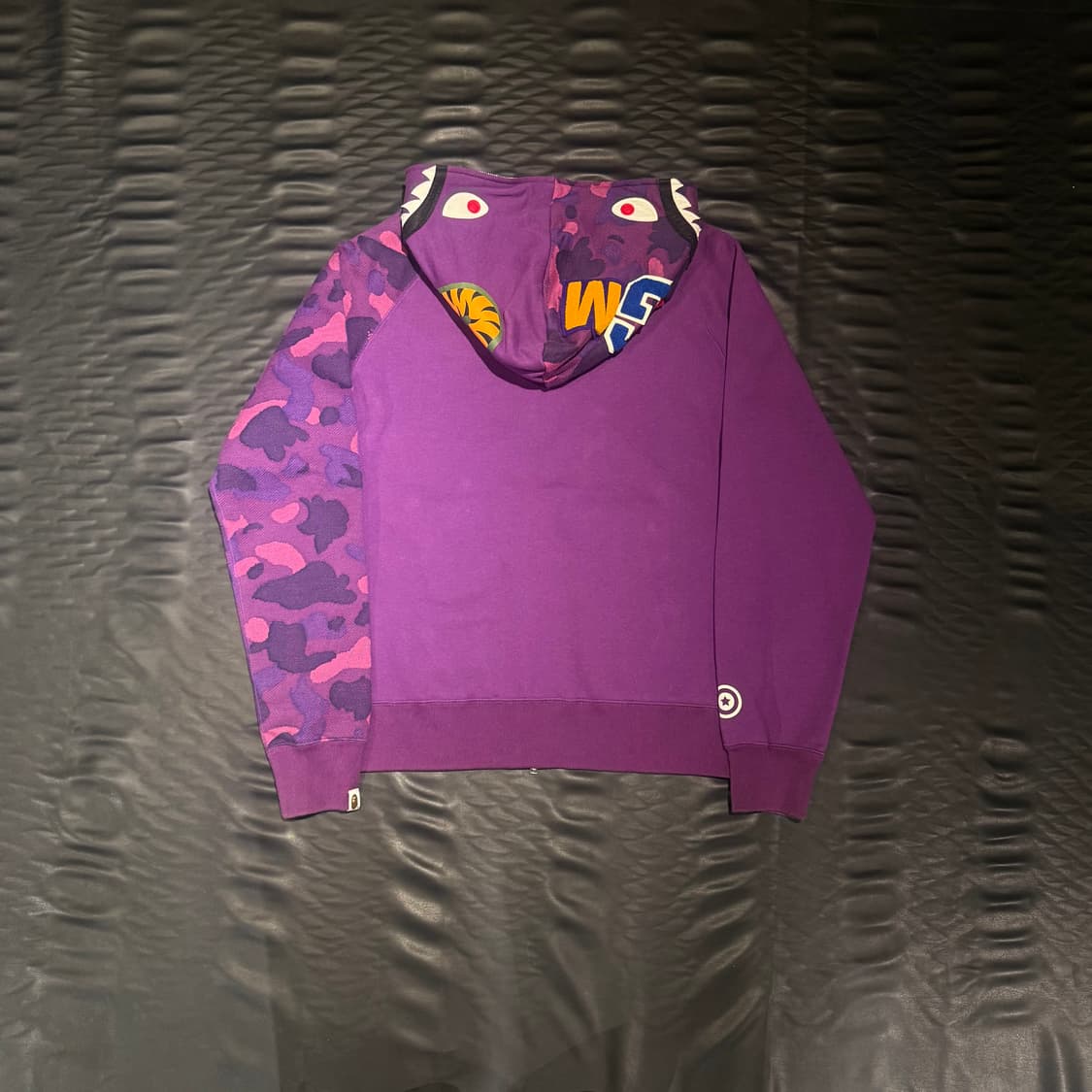 베이프  샤크후드 집업 퍼플 상품이미지2