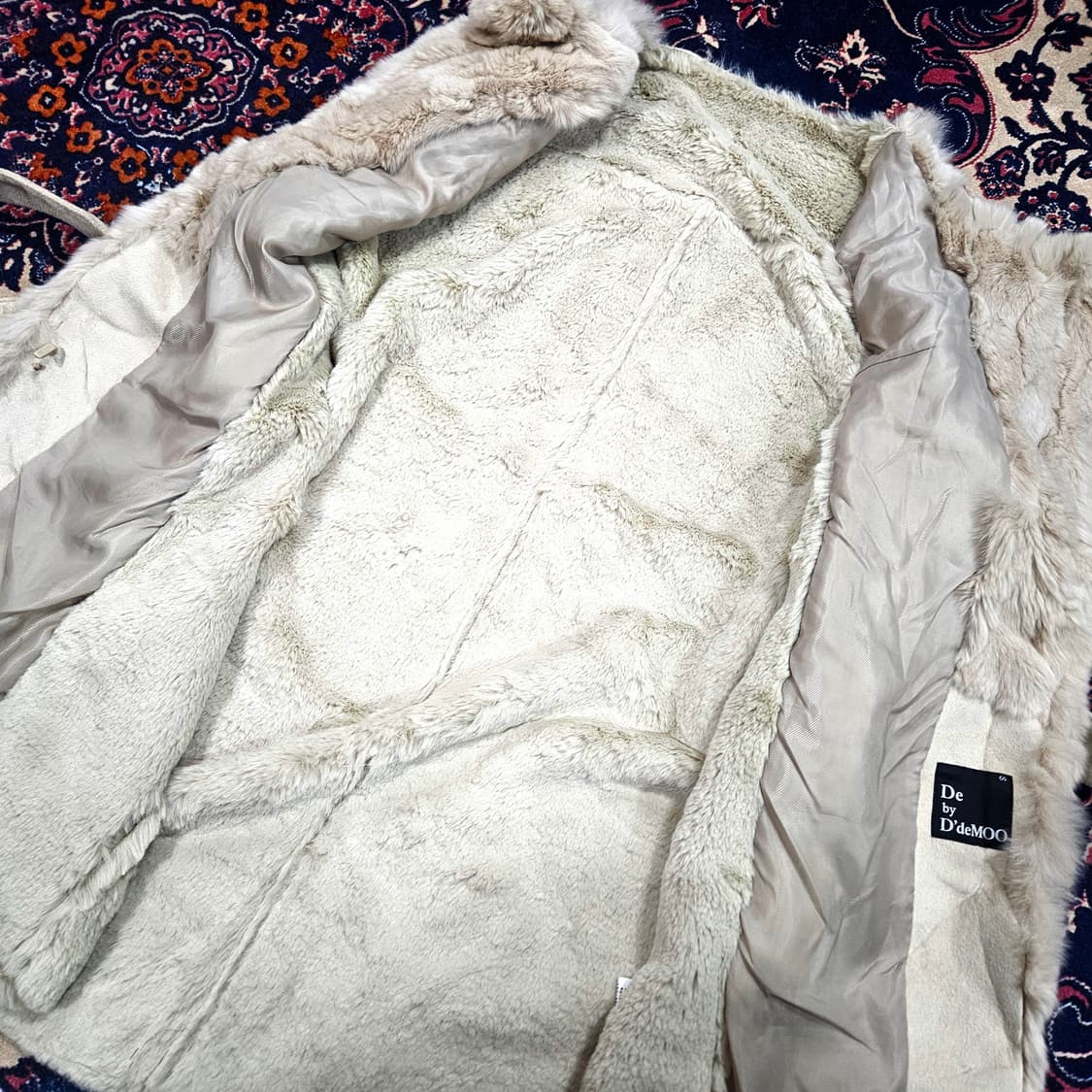 (새상품)De by D'demoo 토끼퍼 벨티드 베스트 자켓 66 상품이미지4