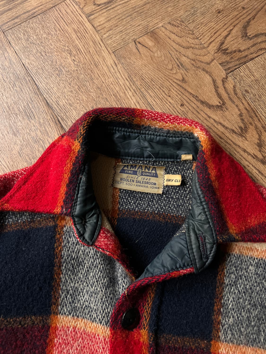 [S]6~70's USA 빈티지 체크 울 셔츠 상품이미지2