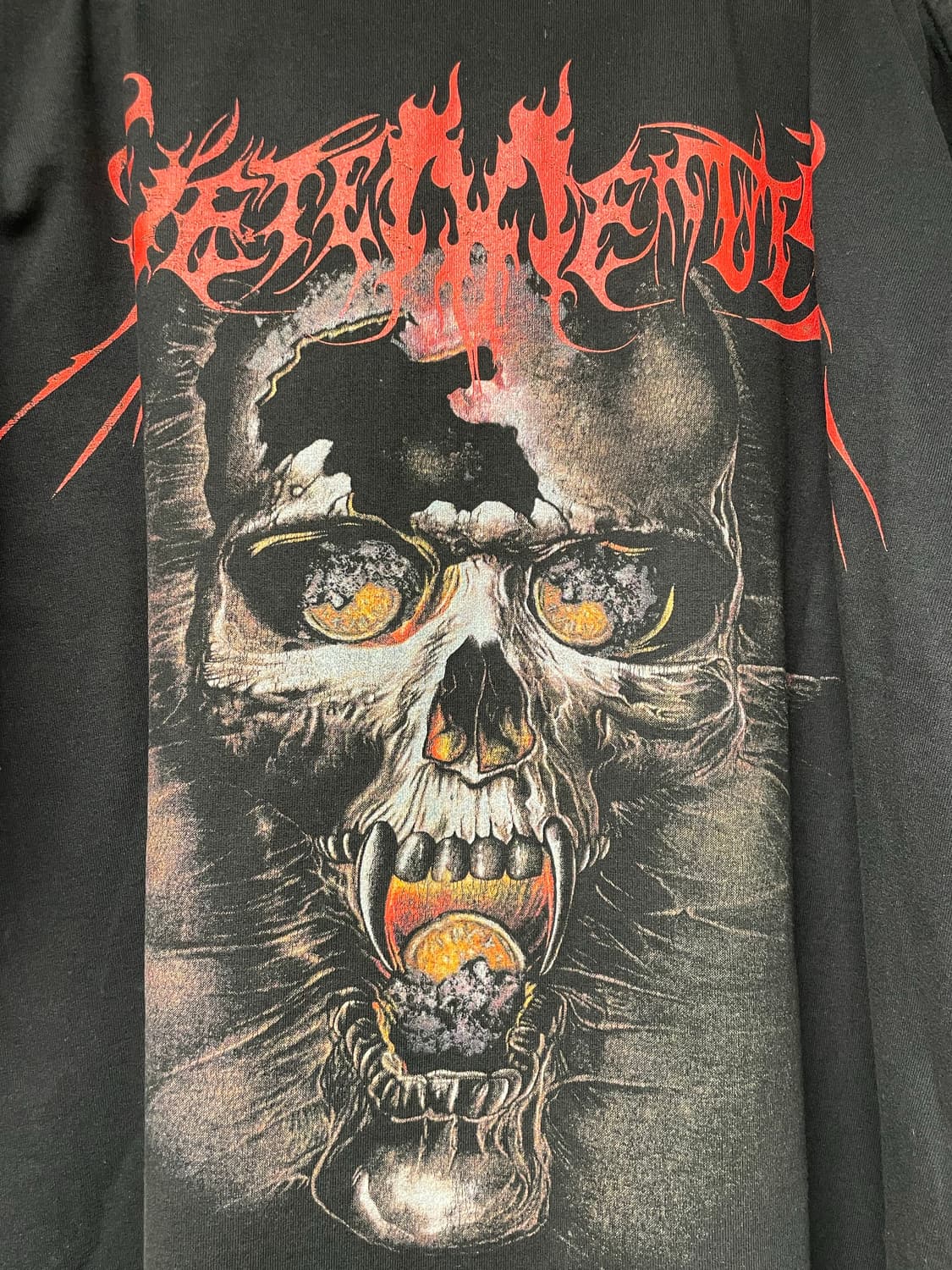 베트멍 메탈 로고 스컬 오버사이즈 티셔츠 상품이미지1