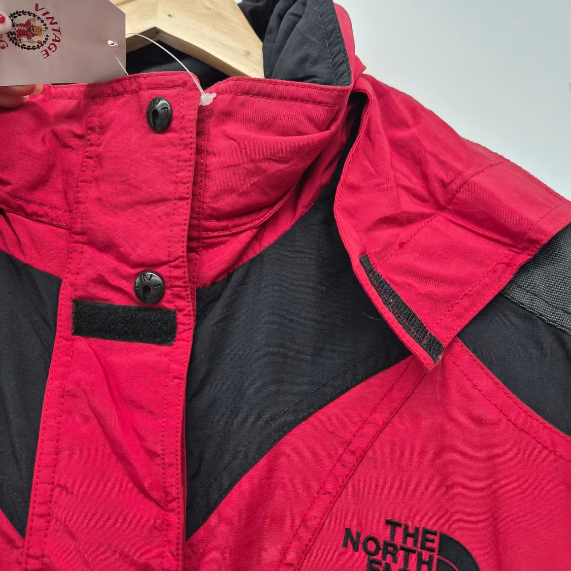 노스페이스 레드/블랙 바람막이 자켓 남성 L 상품이미지3