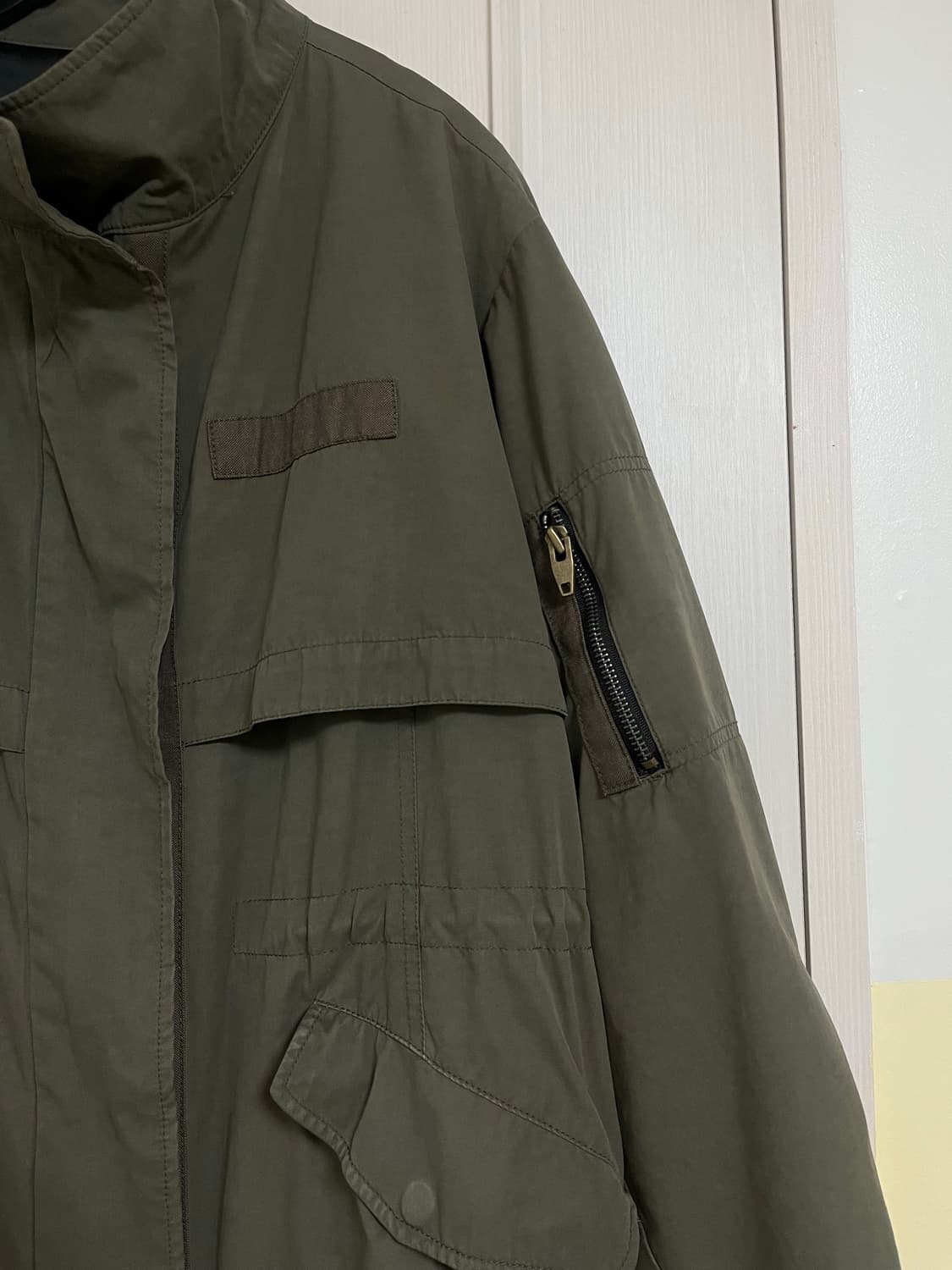 카키 롱 야상 점퍼 자켓 상품이미지2