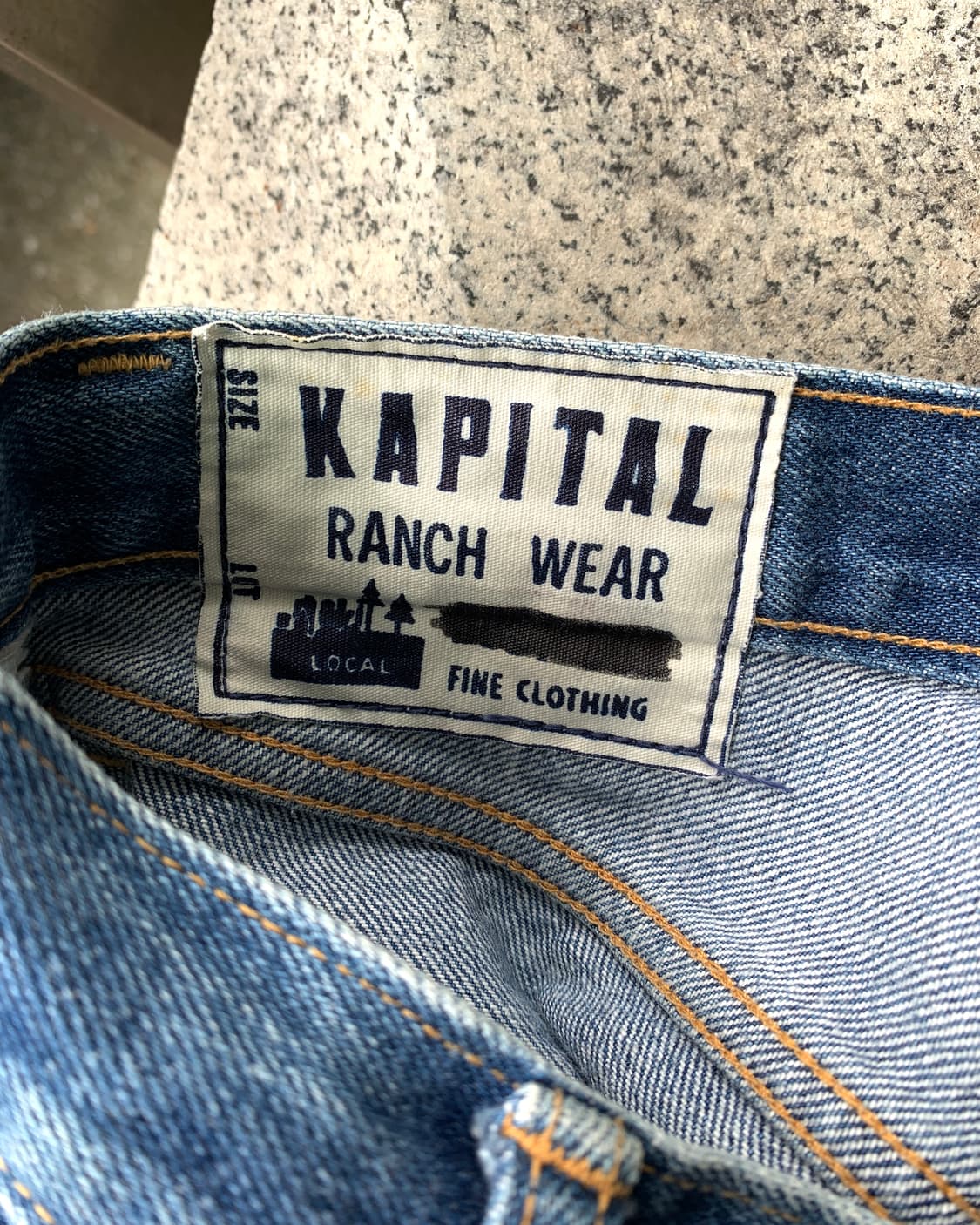 캐피탈 패치 데님 팬츠 상품이미지6