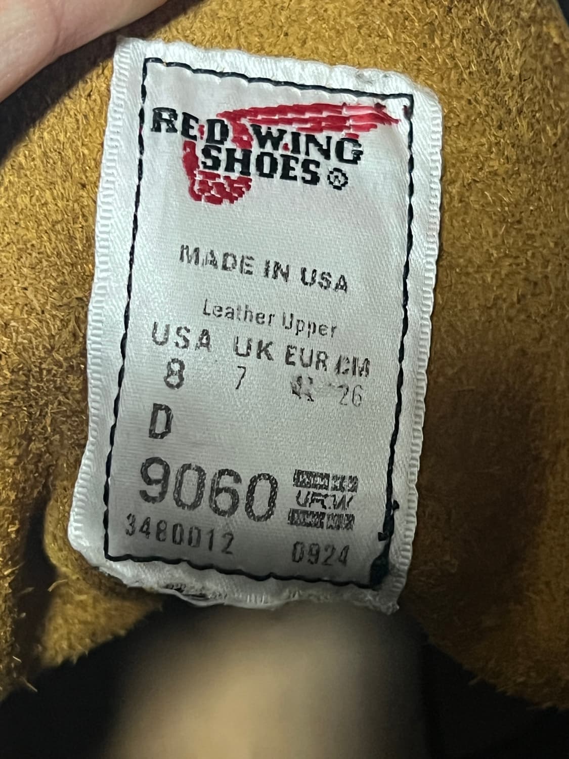 택포56) 레드윙 9060 벡맨 플랫박스 8D 260 상품이미지7