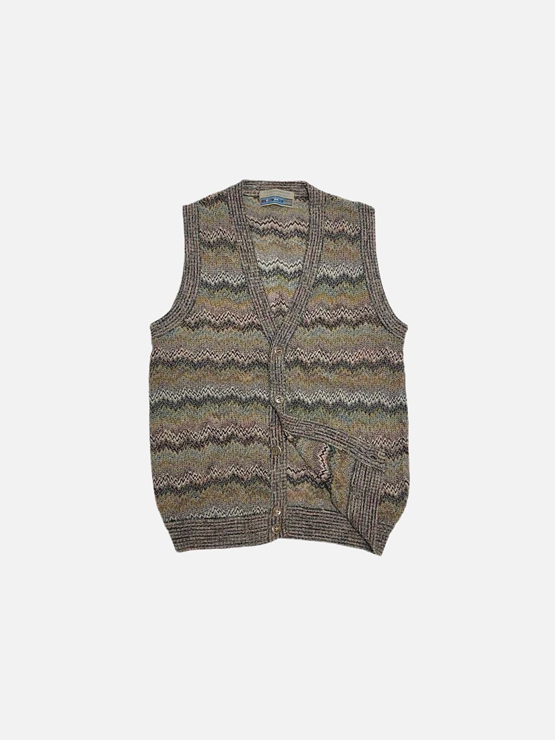 old country 빈티지 에스닉 니트 조끼 가디건 상품이미지2