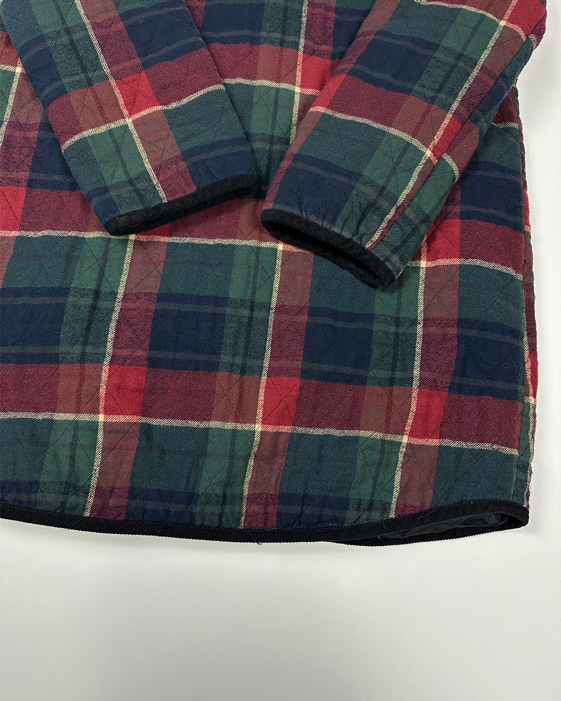 빈티지 체크 코튼 후드 점퍼 상품이미지4