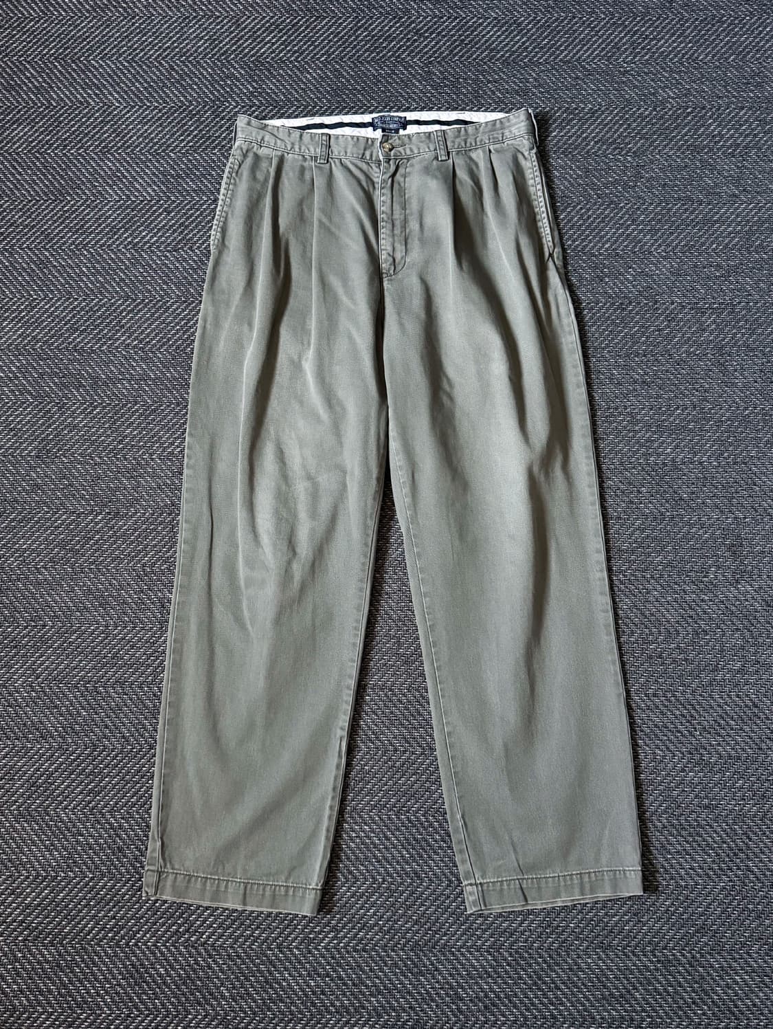 (33) 폴로 진스 더블 플리츠 빈티지 치노팬츠 상품이미지1