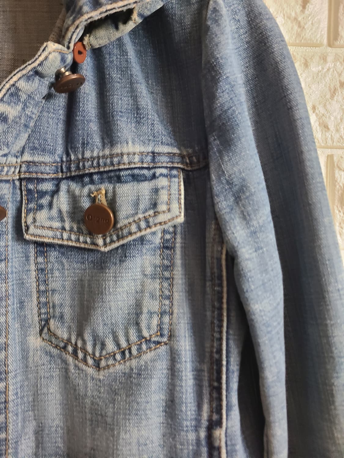 오즈세컨 데님 후드 재킷(44) 상품이미지2