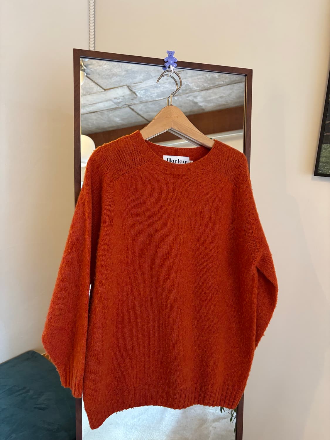 Harley 오렌지색 니트 스웨터 상품이미지1