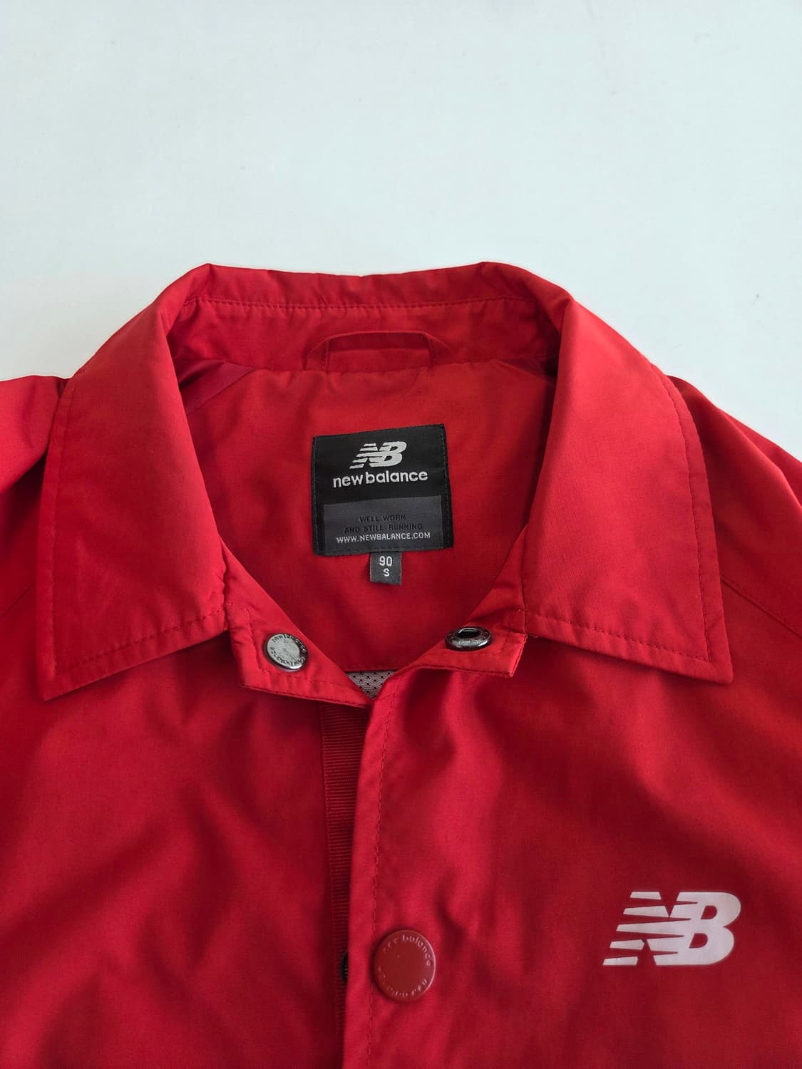 뉴발란스 코치 자켓 레드 S 상품이미지3