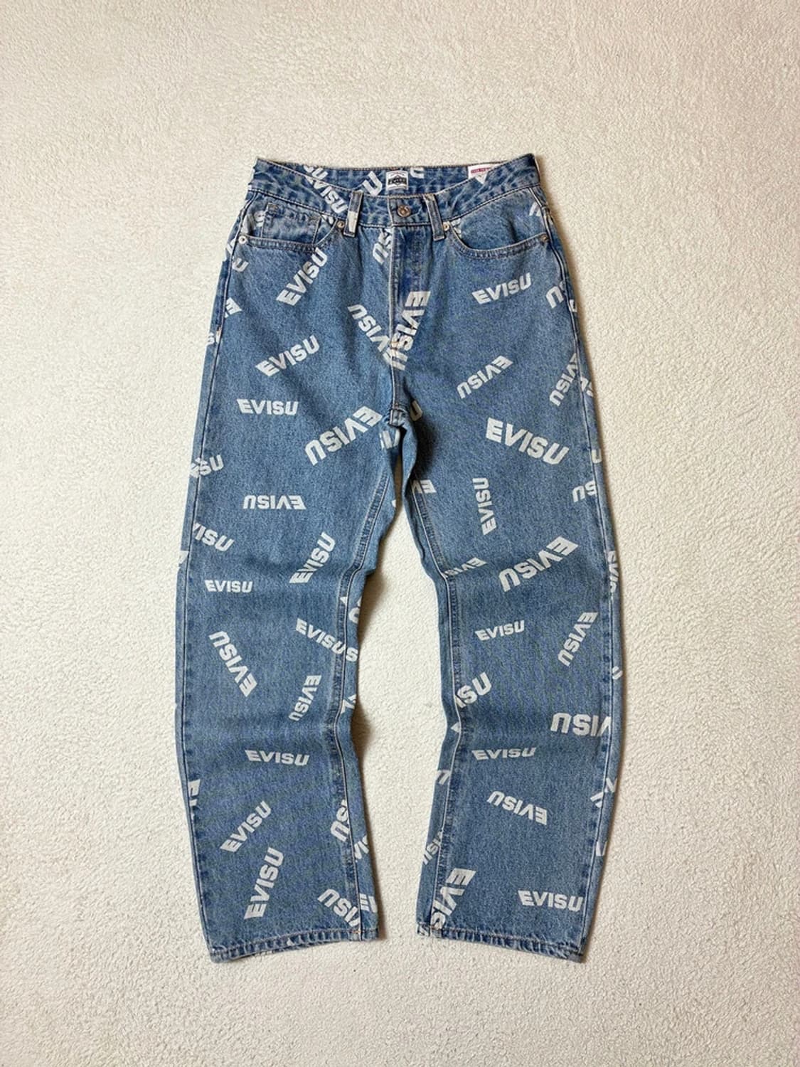 에비수 EVISU 20ss 패턴 스트레이트 데님 팬츠 PN6698 상품이미지4