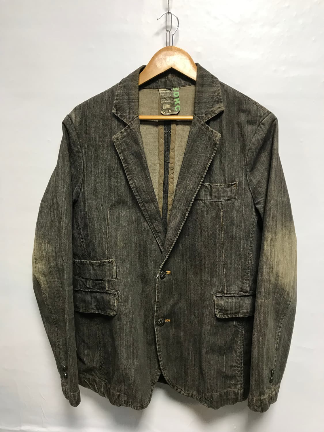 빈티지 워싱 데님 블레이저 상품이미지3