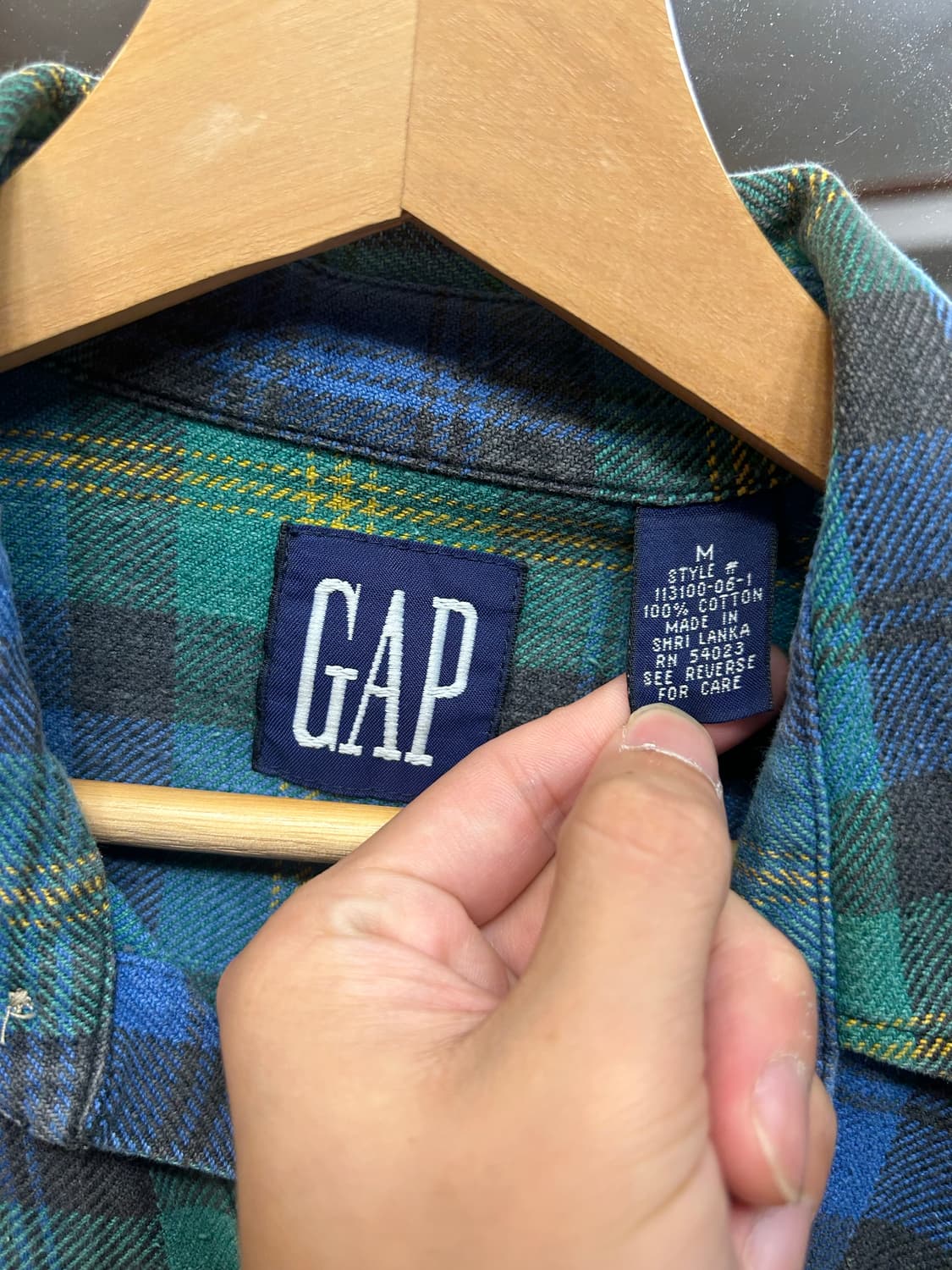 90‘s Gap 체크셔츠 상품이미지3