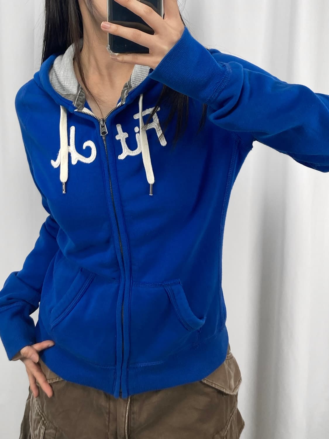 아베크롬비 블루 후드집업 상품이미지3