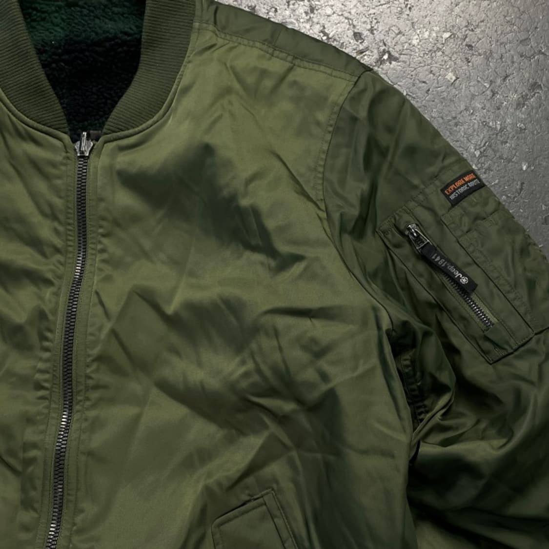 105 지프 리버시블 MA-1 항공점퍼 후리스 상품이미지2