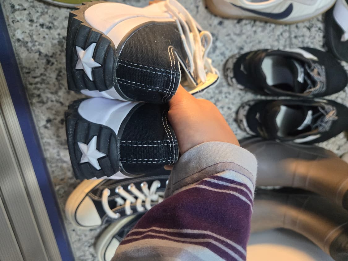 컨버스 런스타 하이크 로우 블랙 260 상품이미지4