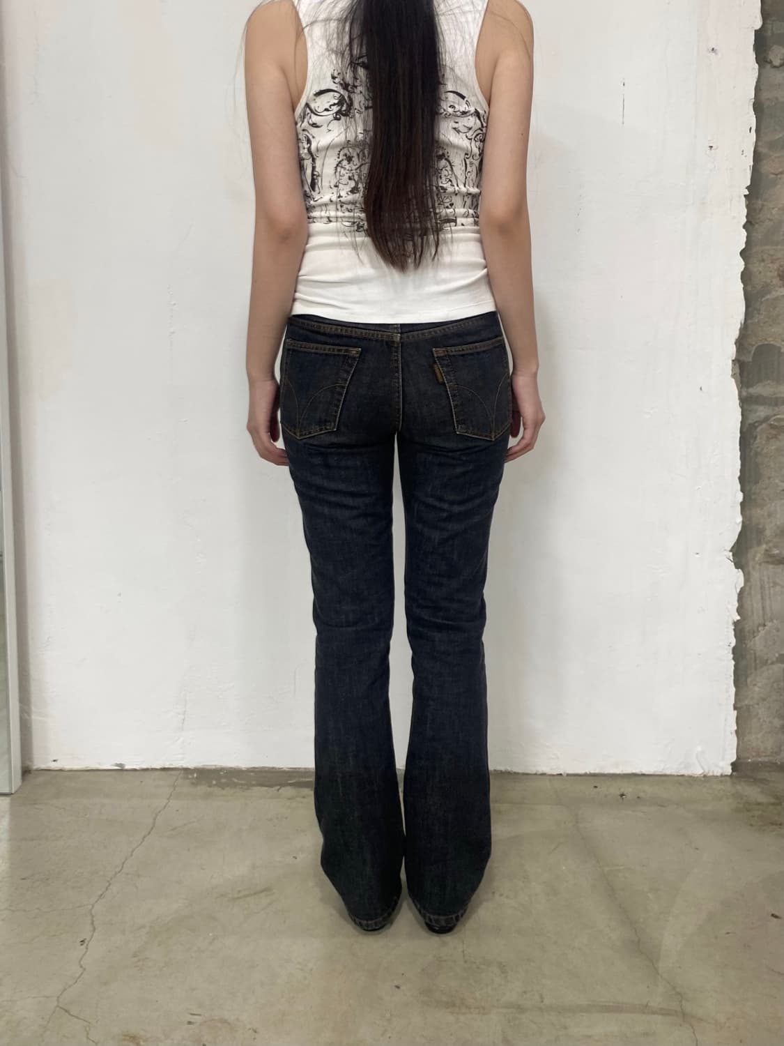히스테릭 글래머 세미 플레어 데님 팬츠 상품이미지1
