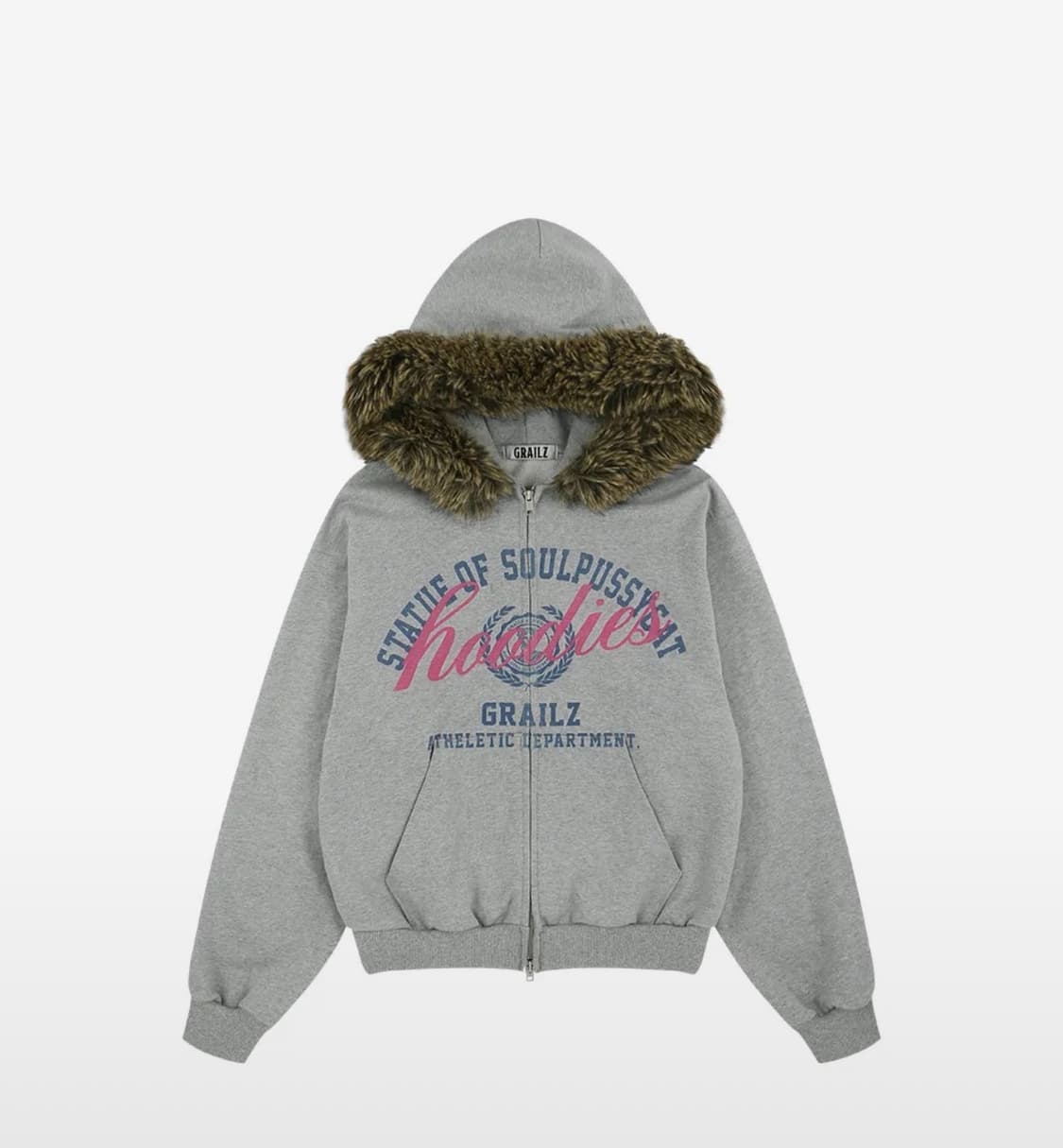 그레일즈 털 후드 집업 상품이미지1