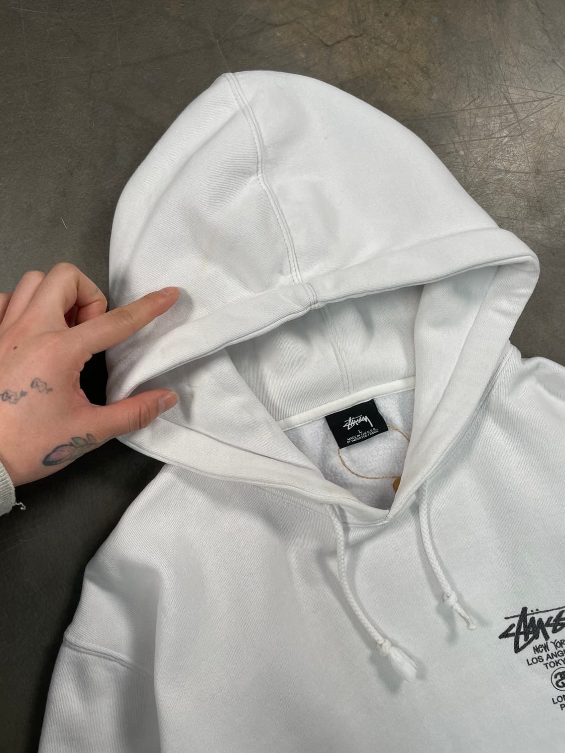 스투시 월드투어 스웻후드 상품이미지5