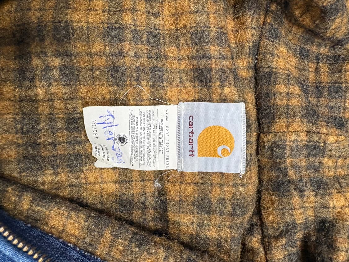 Y07DST carheart 데님 워크자켓 상품이미지2