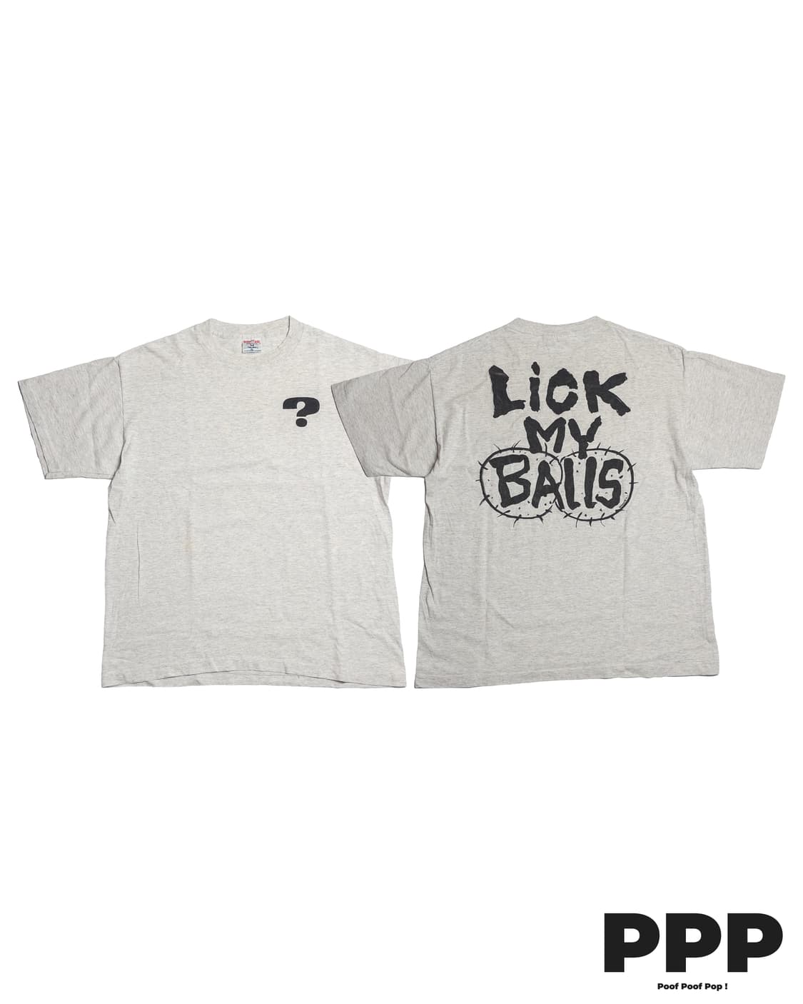 90's 'Lick My Balls' 성인 유머 티셔츠 상품이미지1