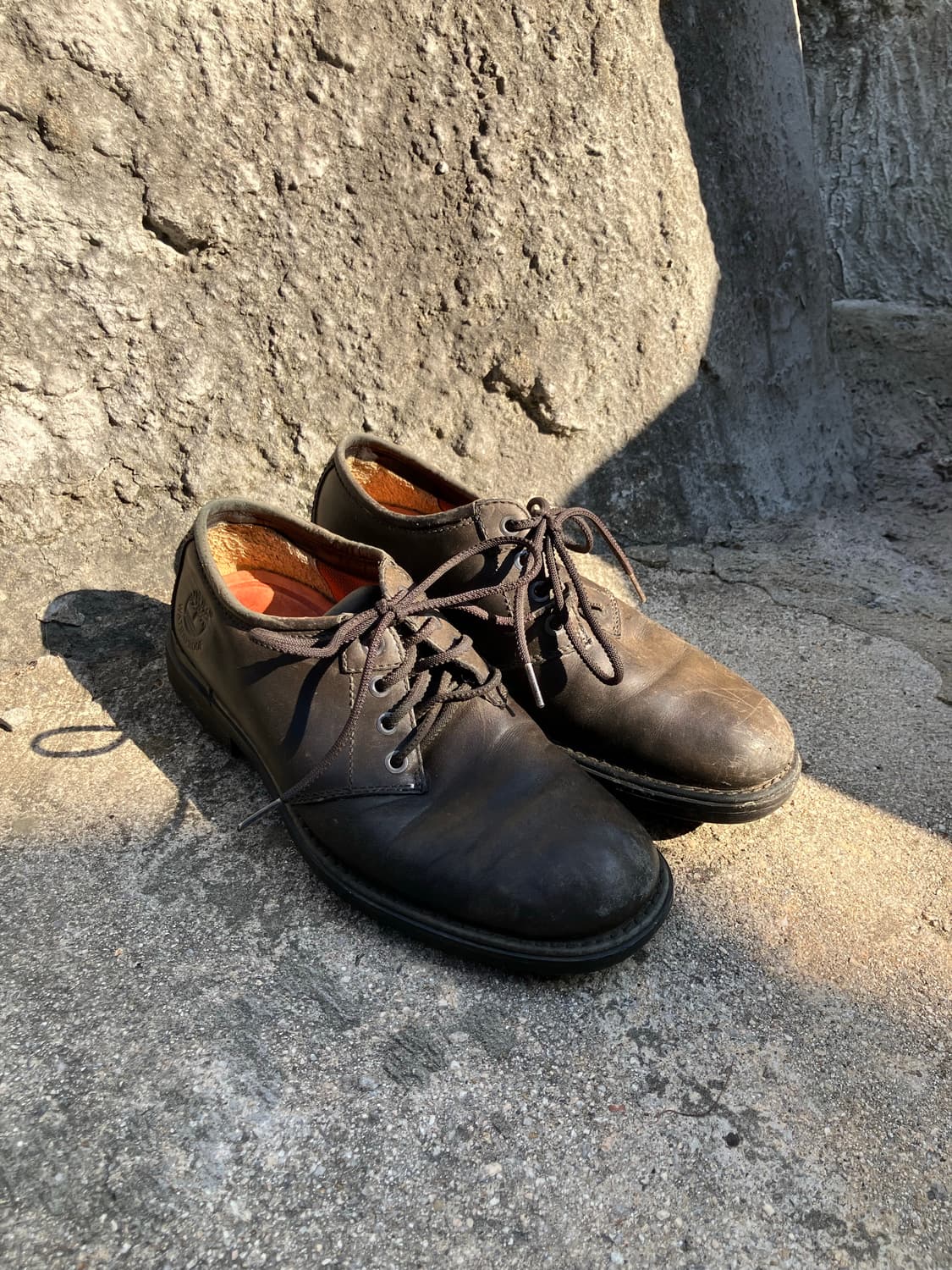 260) Timberland 다크브라운 레더 워크 슈즈 상품이미지3