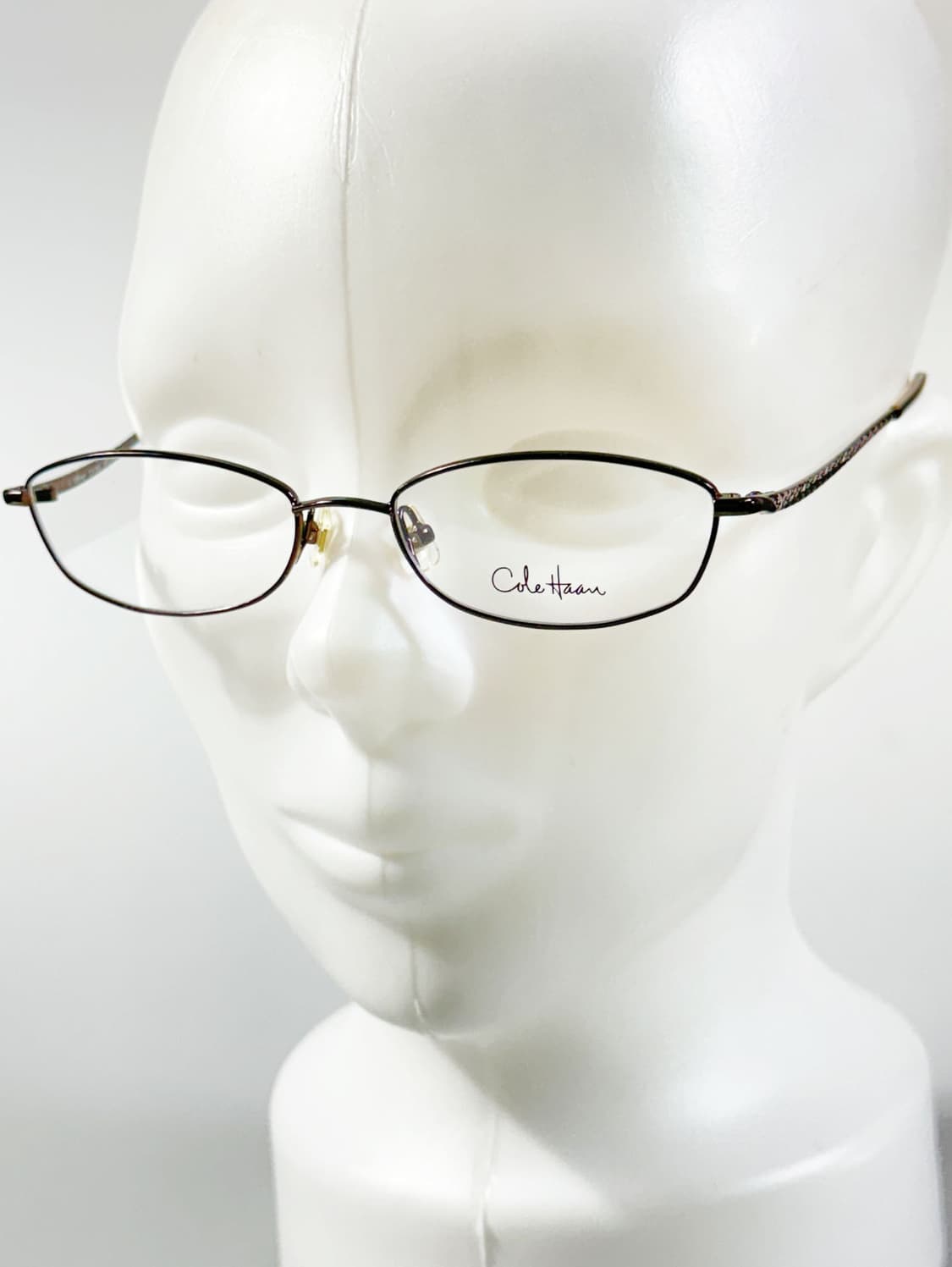 Cole Haan 브라운 슬림 스퀘어 프레임 빈티지 안경 상품이미지8