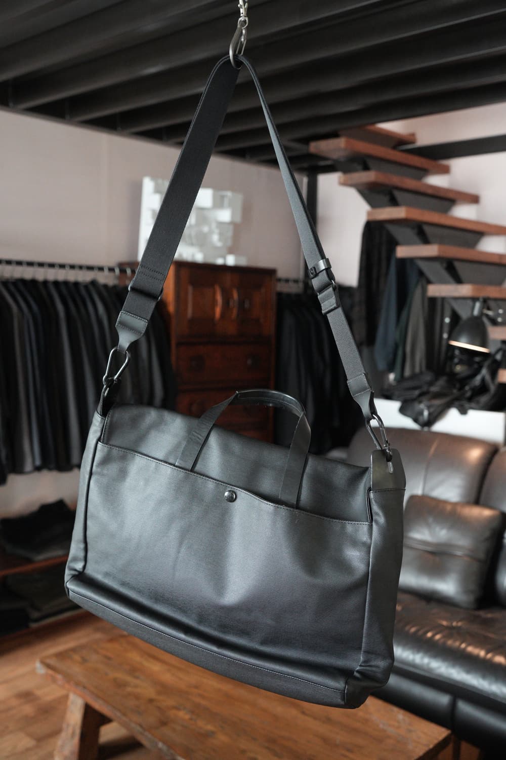 기어쓰리/ code3-014-2 서류 가방, 블랙 상품이미지4