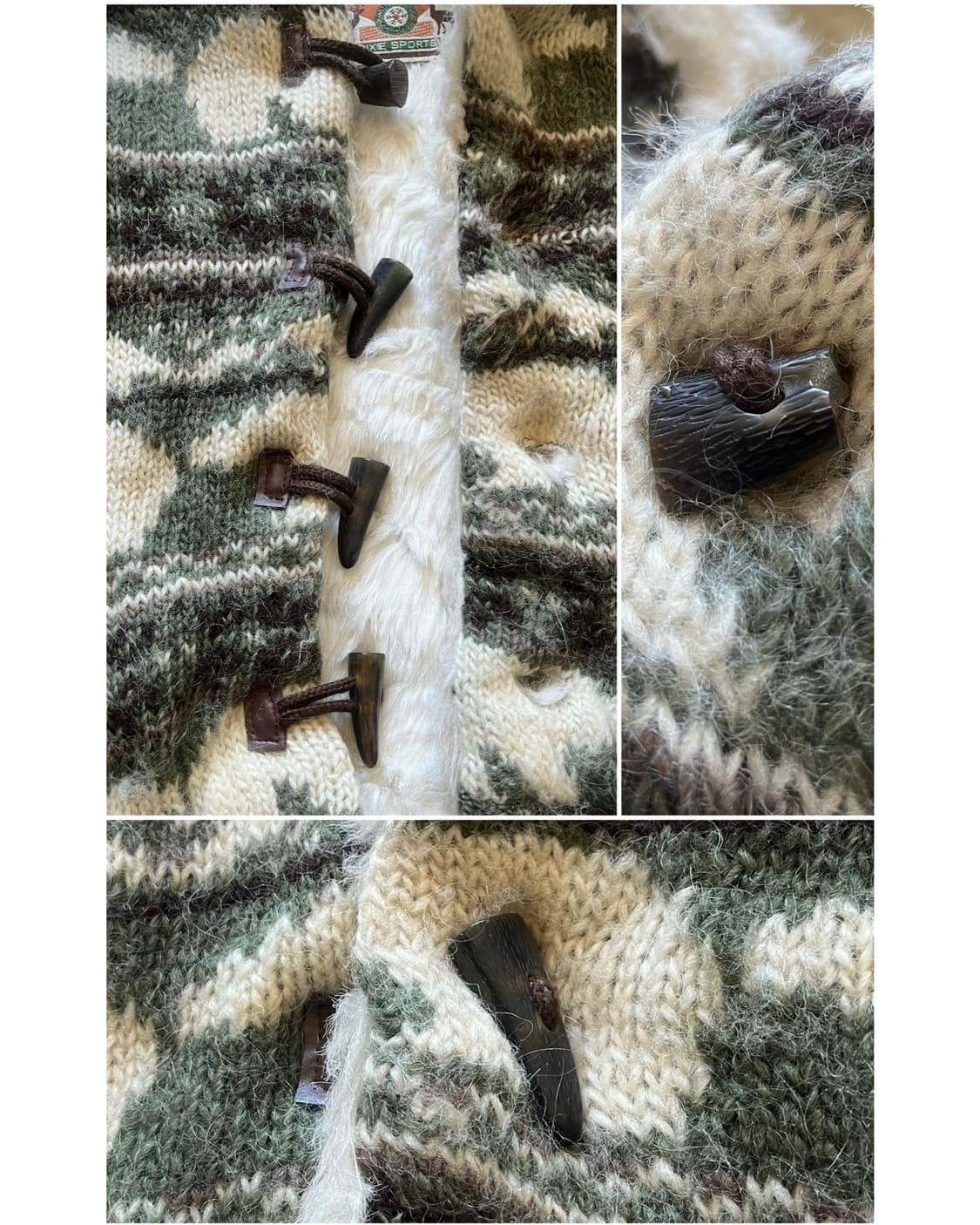 1980s DIXIE SPORTS Wool Cowichan Hood JK 상품이미지6