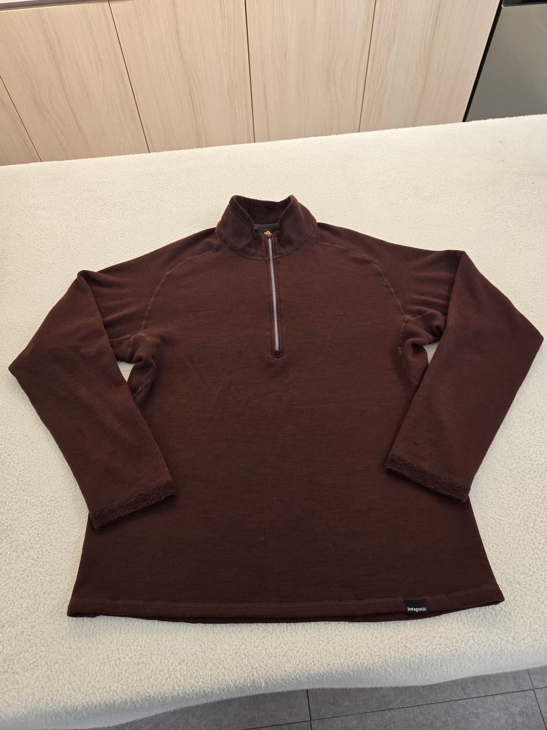 파타고니아 브라운 하프집업 긴팔티(올드 희귀템) L 상품이미지2