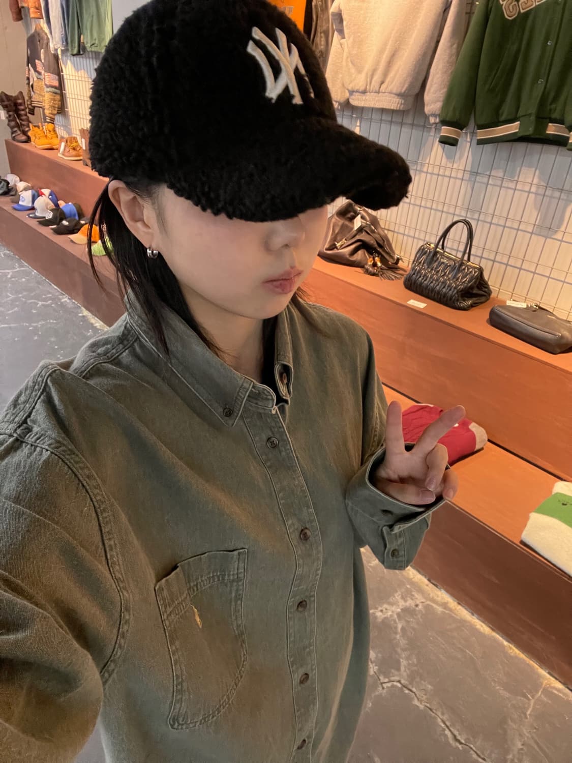 MLB 뉴욕 양키스 셰르파 베이스볼 캡 H1111 상품이미지3