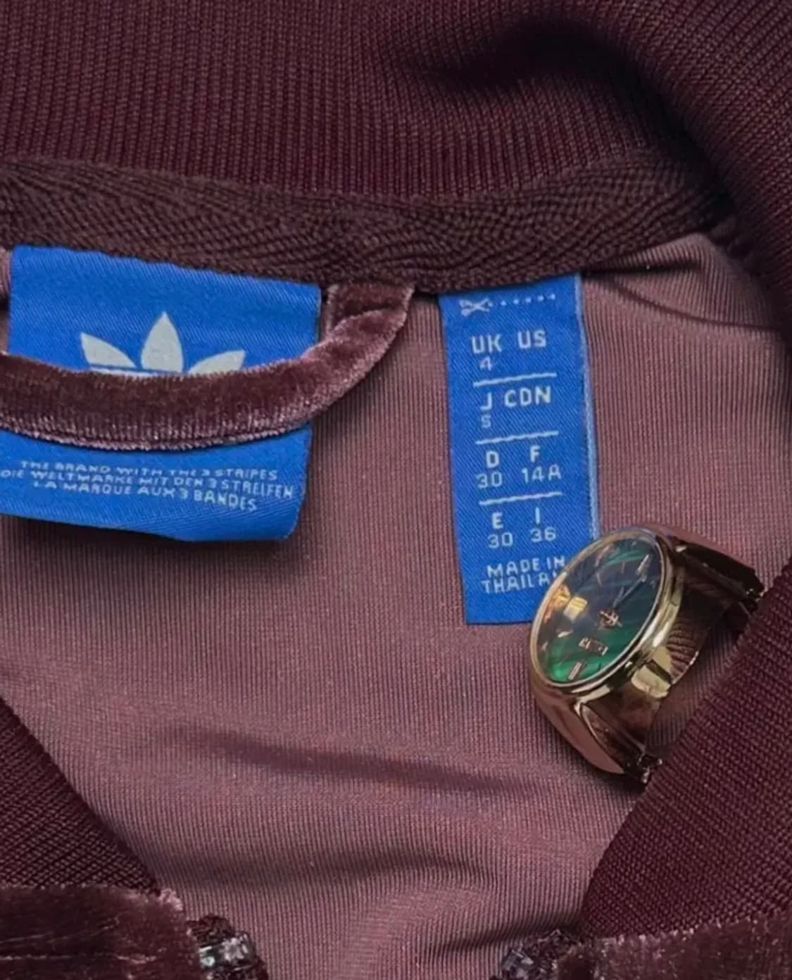 [레전드매물✨] 아디다스 버건디 벨벳 트랙탑 져지세트 상품이미지5