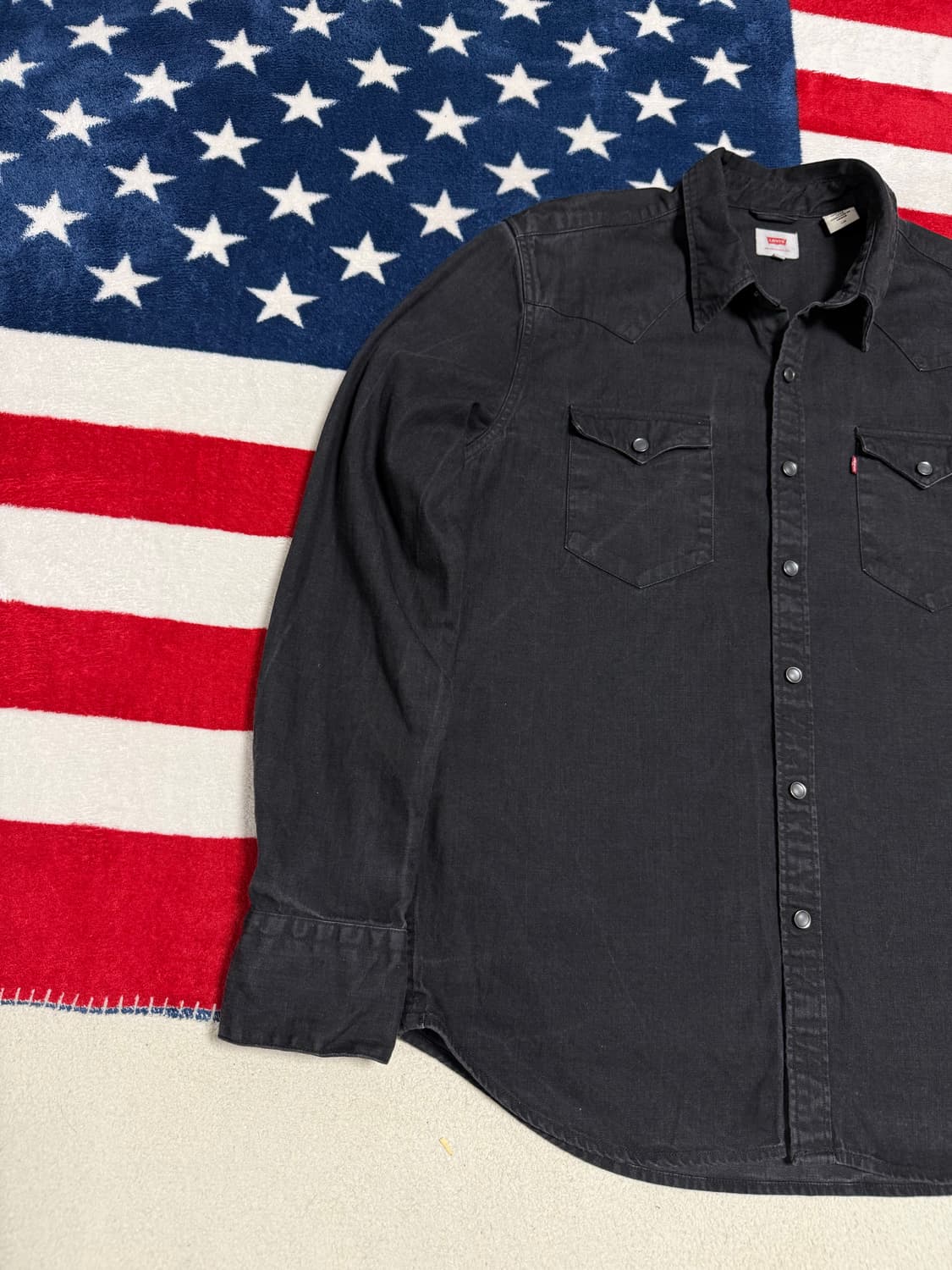 리바이스 워시드블랙웨스턴셔츠 Levi’s Western shirt [L] 상품이미지2