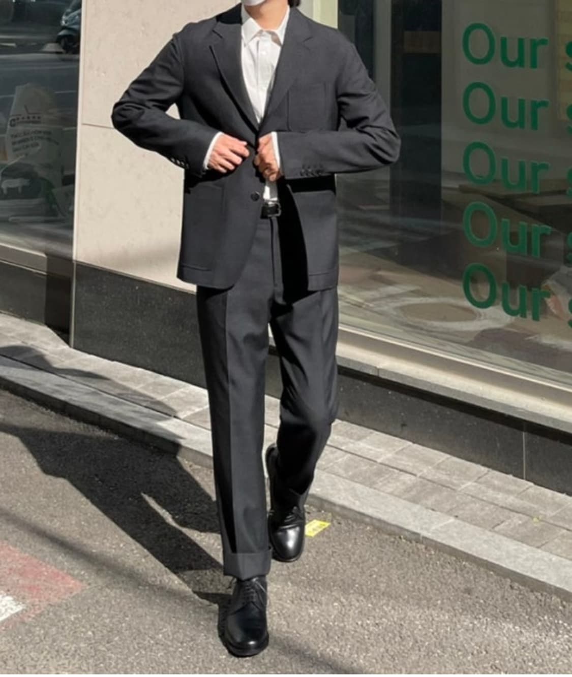 마마가리 스포츠셋업 차콜그레이 48/32 상품이미지2