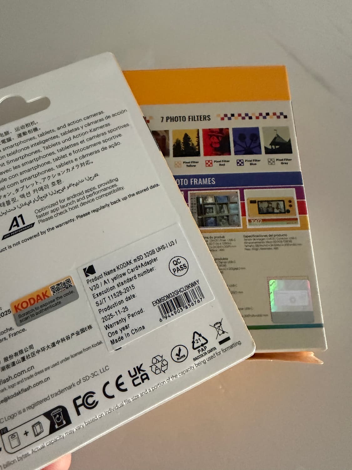 차메라 키체인 디지털 카메라와 코닥 microSDHC 메모리 카드 상품이미지2