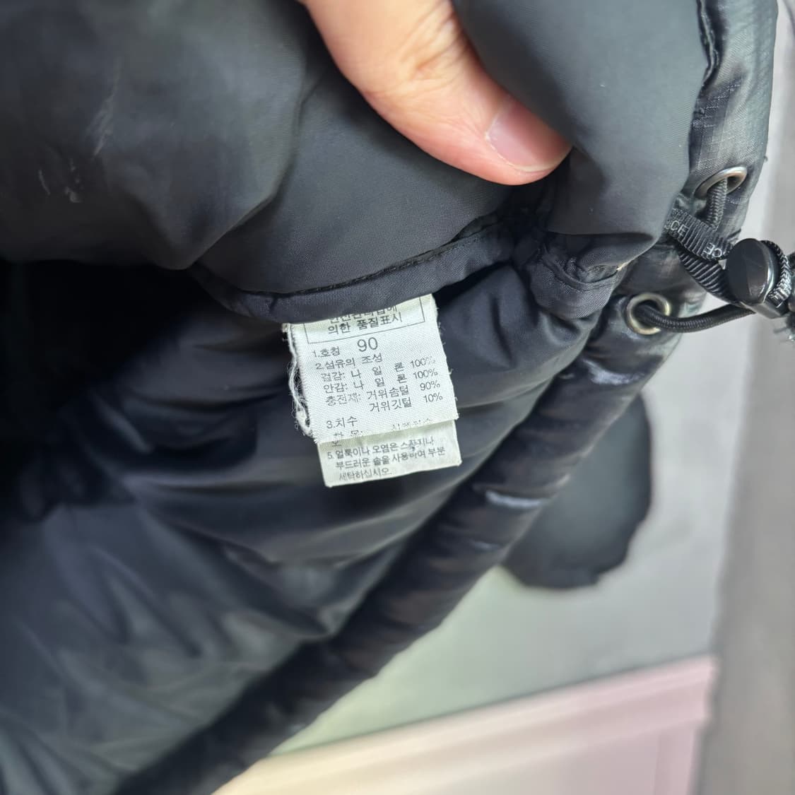 노스페이스 700 눕시 구스다운 패딩 블랙 상품이미지3