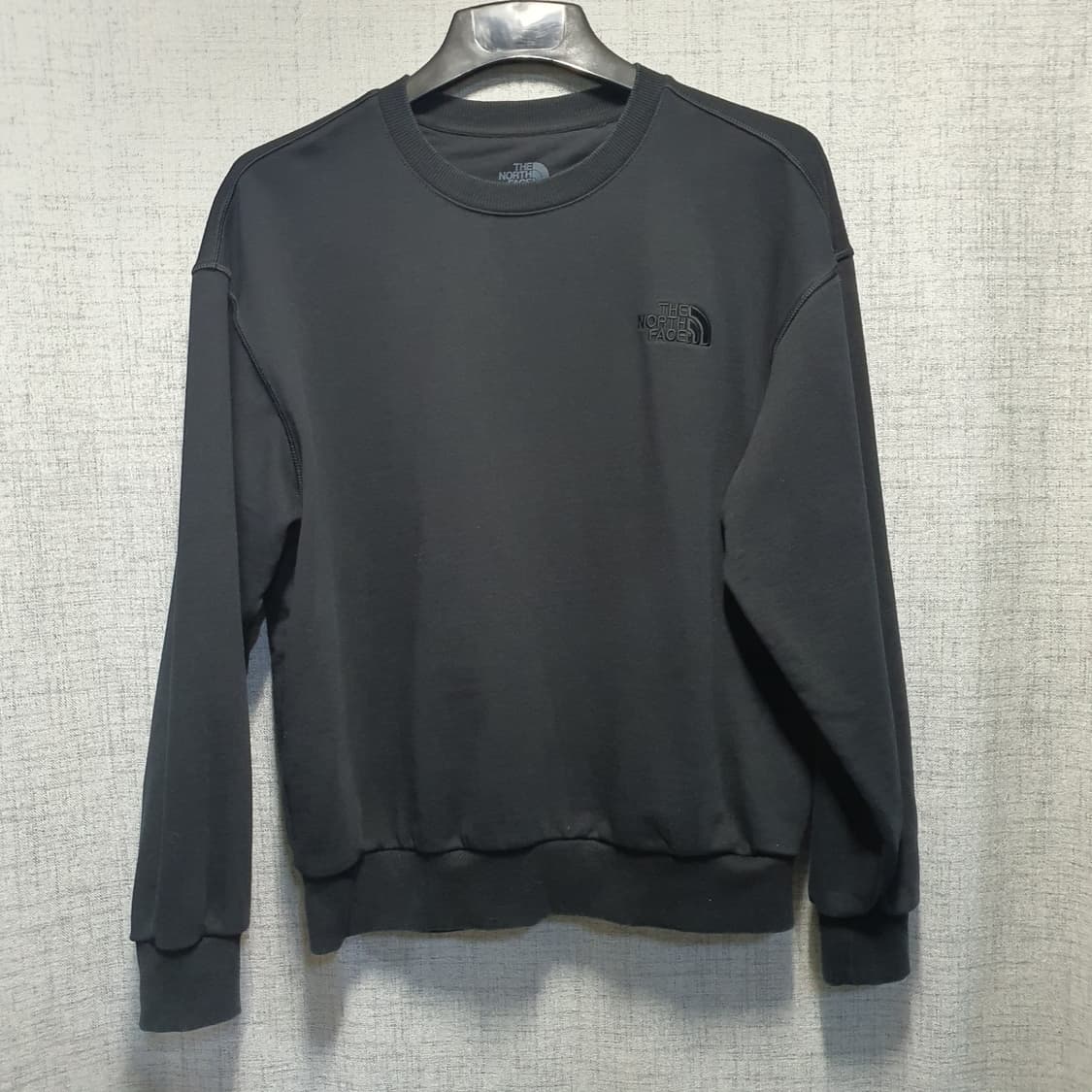 노스페이스 루즈핏 블랙  맨투맨 티셔츠  상품이미지1