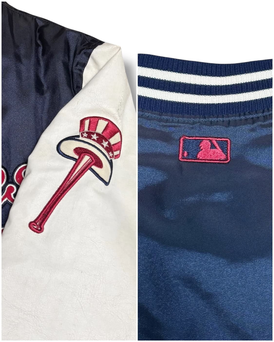 MLB 00s 뉴욕 양키즈 레더 스타디움 자켓 상품이미지8