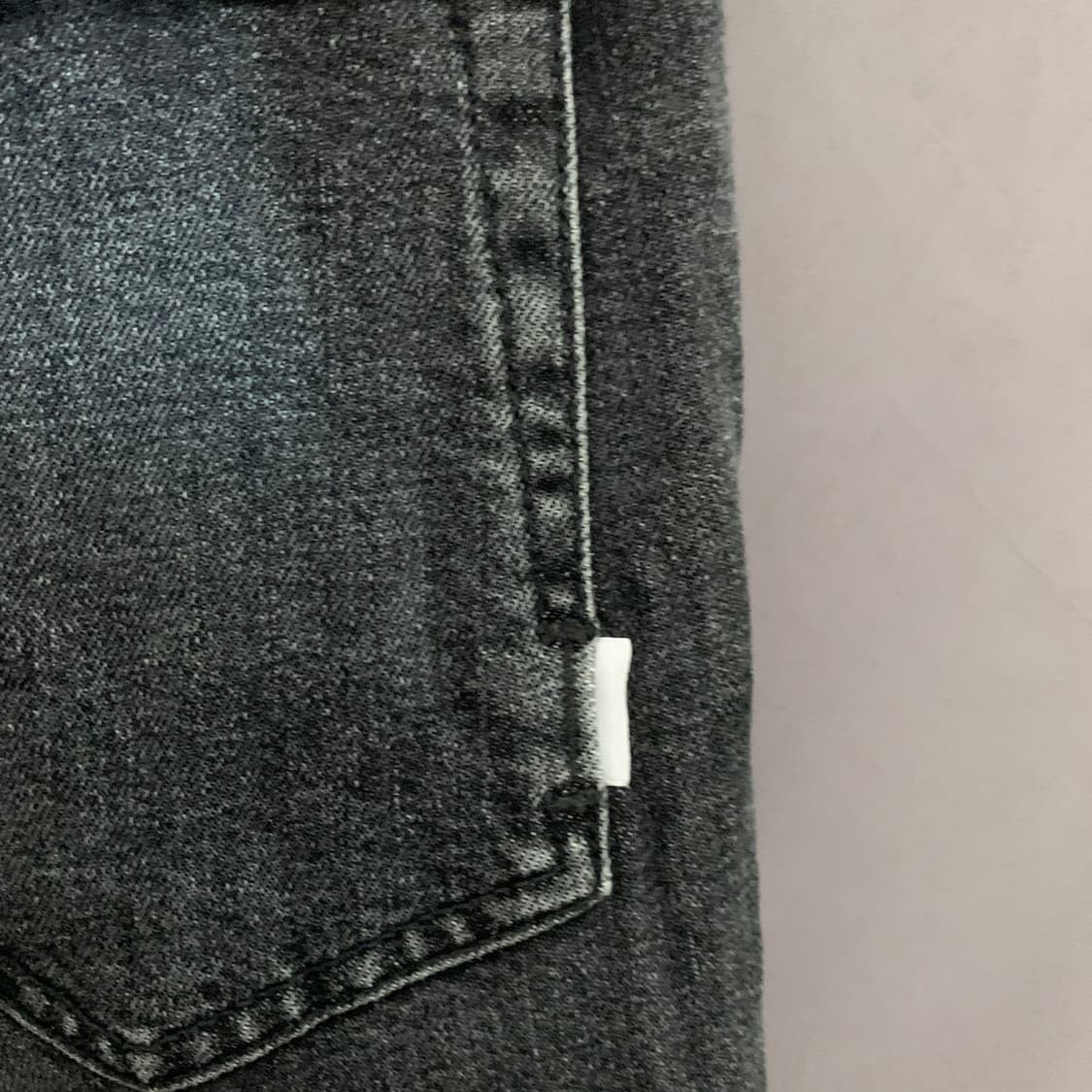 30인치 PT토리노 레게 롤업 워싱 스판 흑청 데님 청바지 상품이미지4