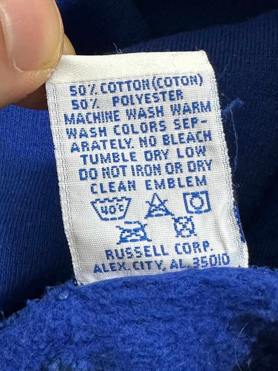 러셀 후드티 로얄 블루 L 상품이미지2