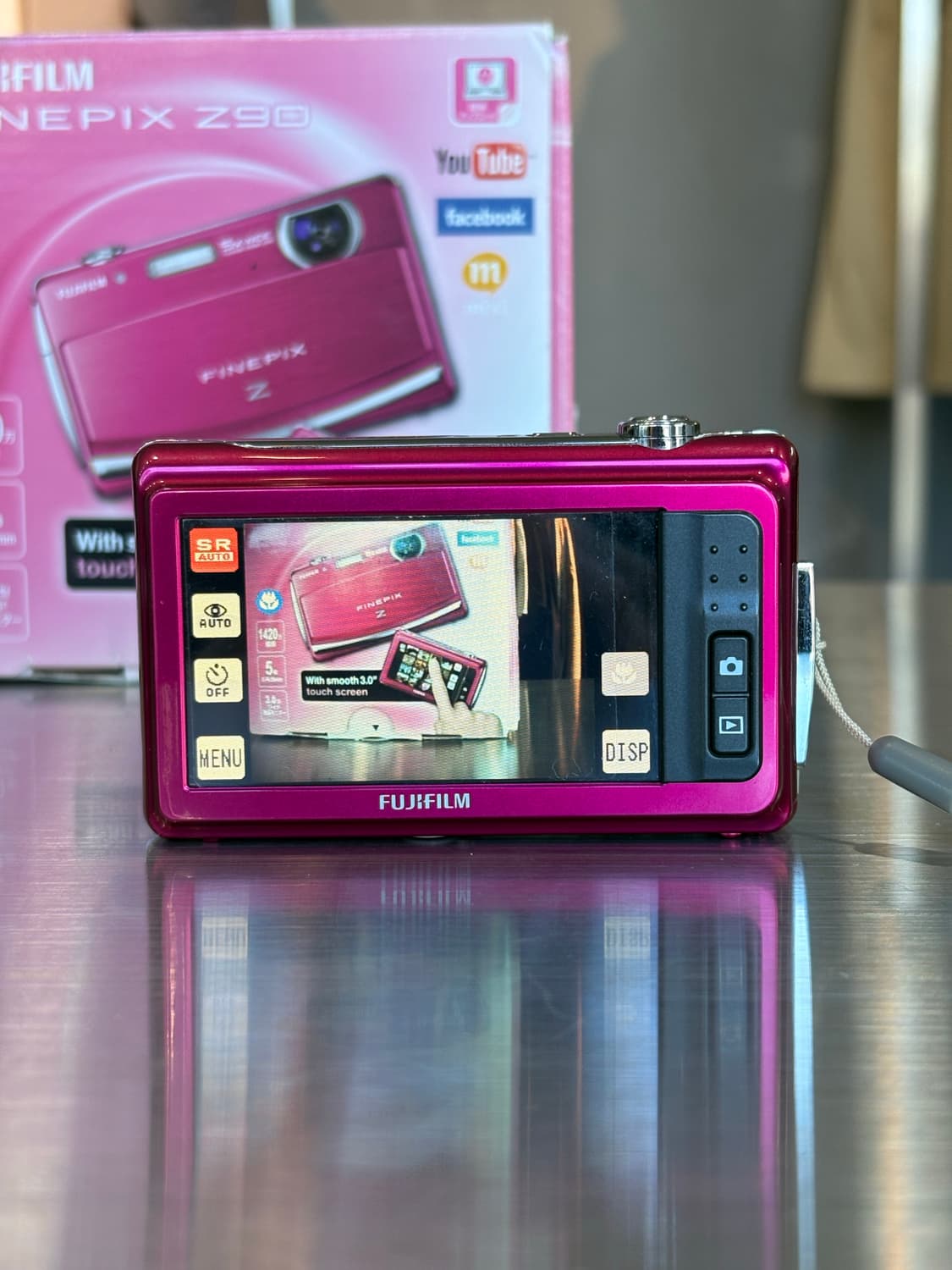 풀박)후지필름 파인픽스 z90 핑크 빈티지디카 상품이미지3