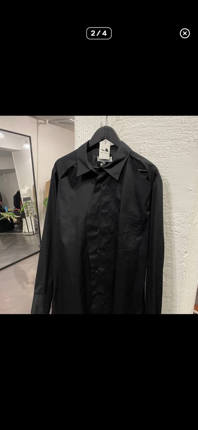 설밤 컷아웃 비대칭 셔츠 M 사이즈 상품이미지2