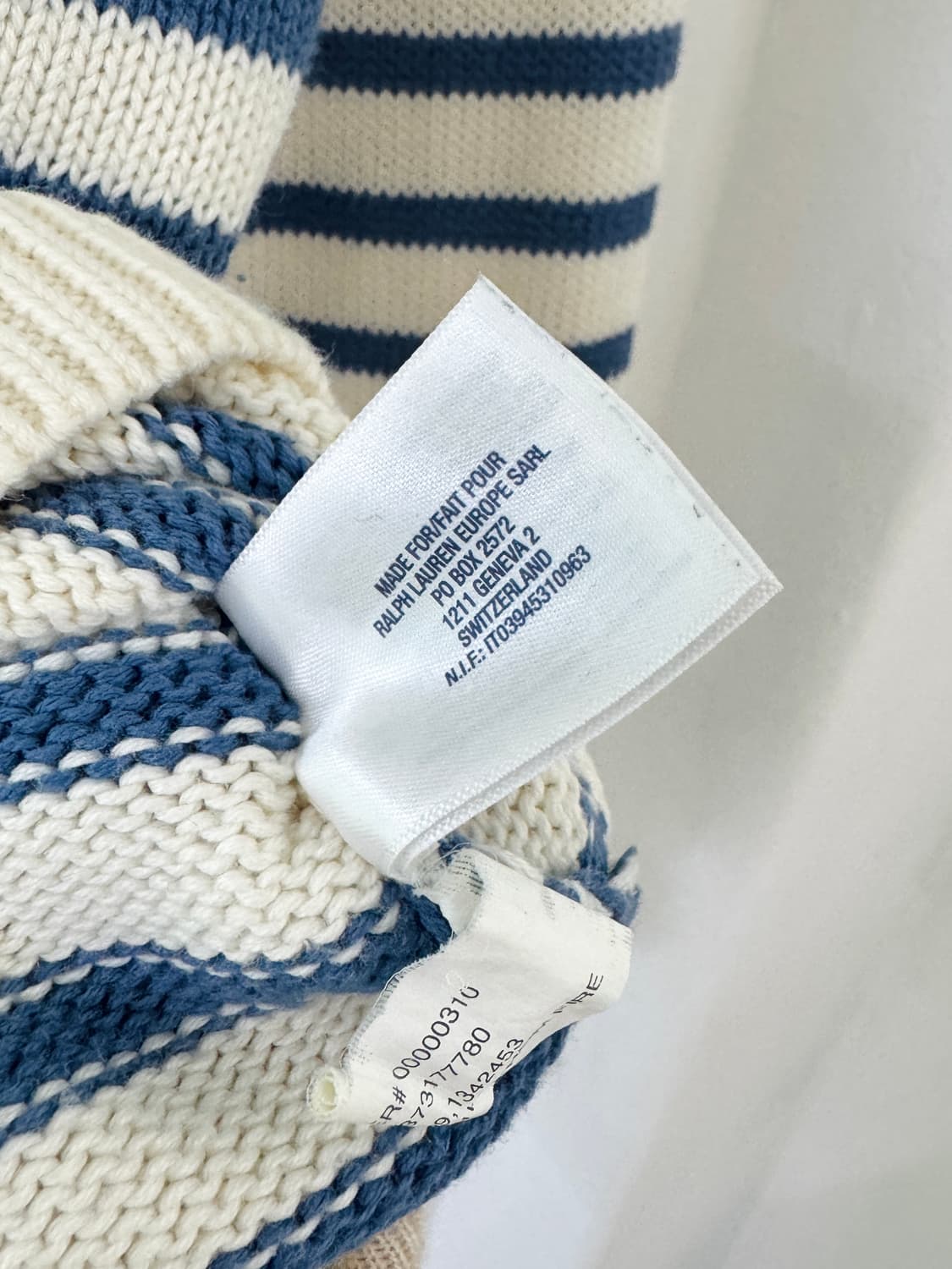 폴로 카키 니트 후드집업 상품이미지5