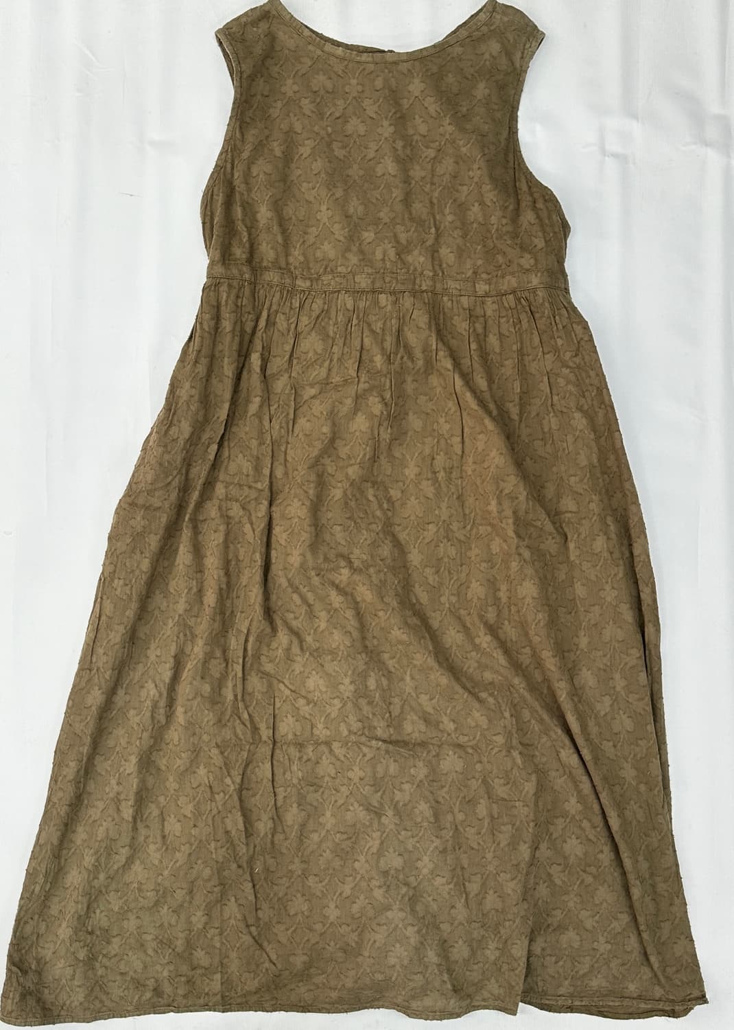 🍵하구미의 에스닉 그런지 코디세트🍵 말차맛 히피 7부 원피스 카키 상품이미지5