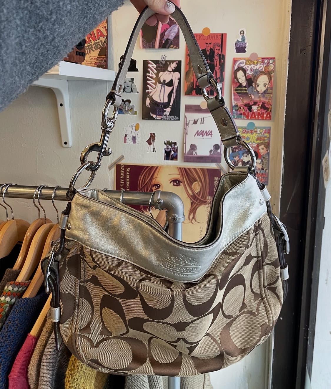 코치 실버트리밍 숄더백 [무배] 상품이미지1