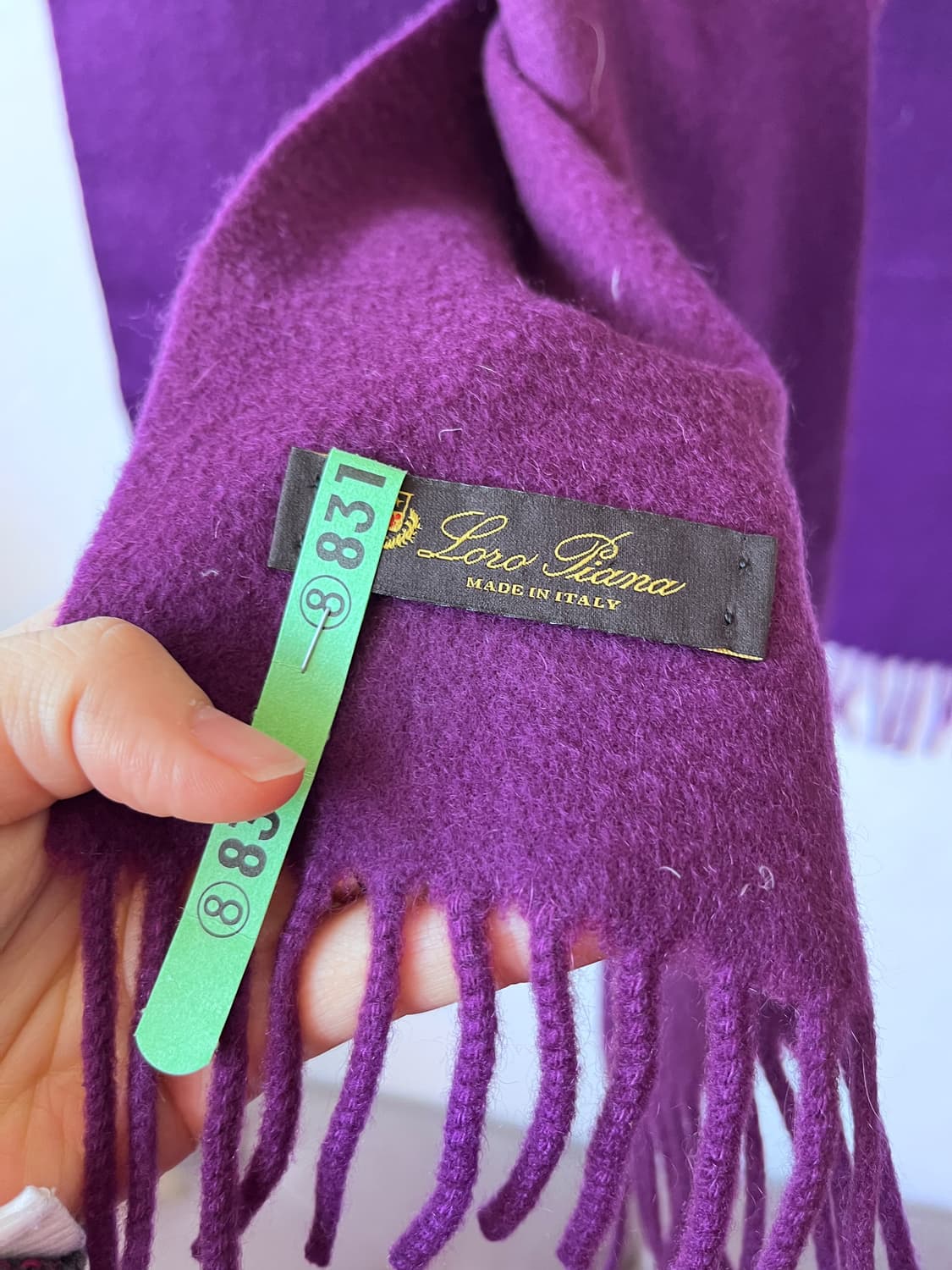 로로피아나 이탈리아 캐시미어100 머플러 상품이미지8